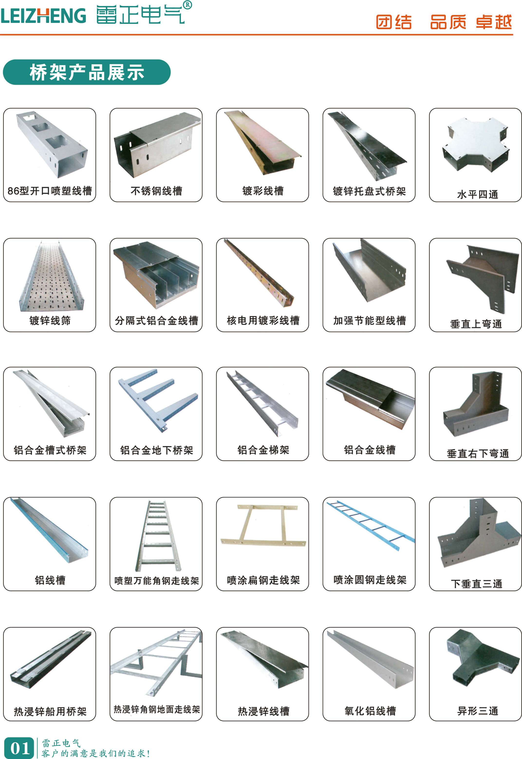 电缆桥架选型表