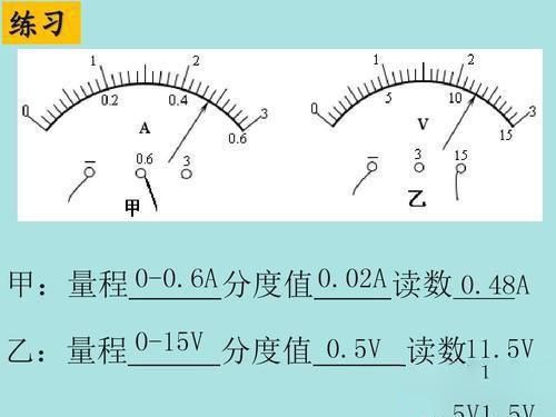电工师傅教你如何专业读数电压表、电流表、欧姆表