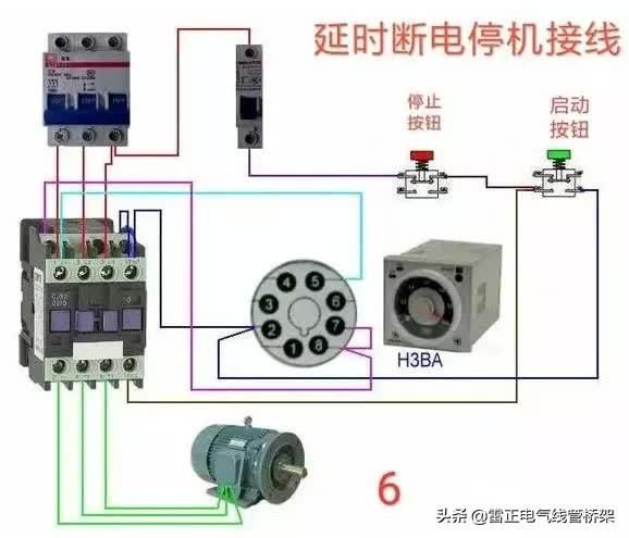 常用交流接触器实物接线彩图，简单明了，一目了然，建议收藏