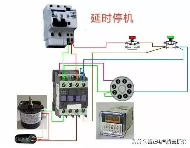 常用交流接触器实物接线彩图，简单明了，一目了然，建议收藏