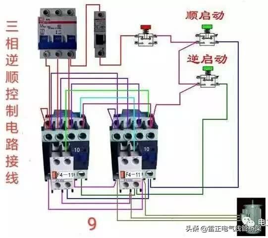 常用交流接触器实物接线彩图，简单明了，一目了然，建议收藏