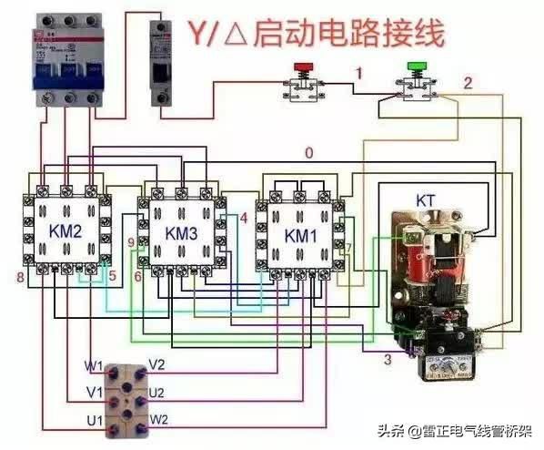 常用交流接触器实物接线彩图，简单明了，一目了然，建议收藏