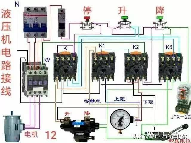 常用交流接触器实物接线彩图，简单明了，一目了然，建议收藏