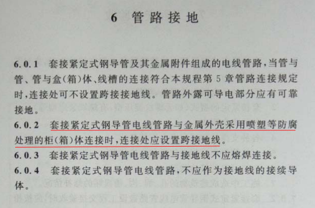 CECS120：2007套接紧定式钢导管电线管路施工及验收规程第6篇