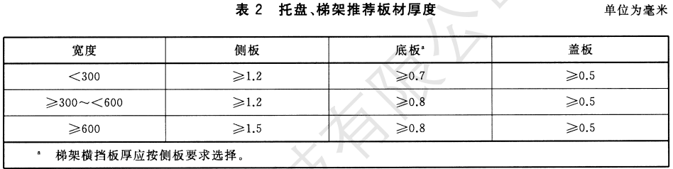 彩钢桥架规范