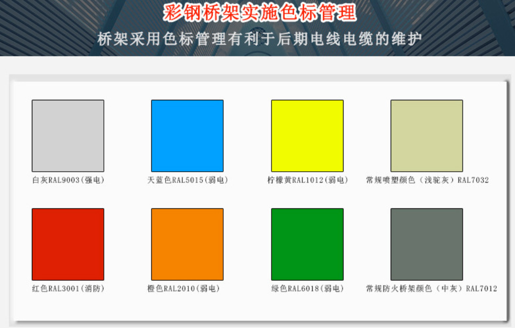 彩钢桥架色标管理